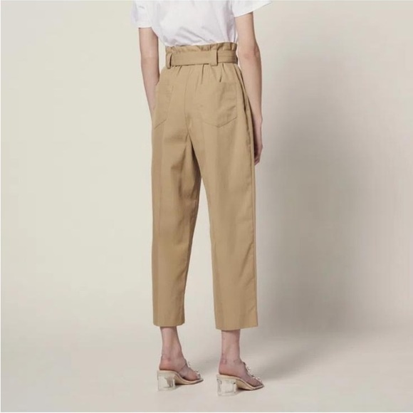 SANDRO PARIS BEIGE PANTS - Picture 2 of 10